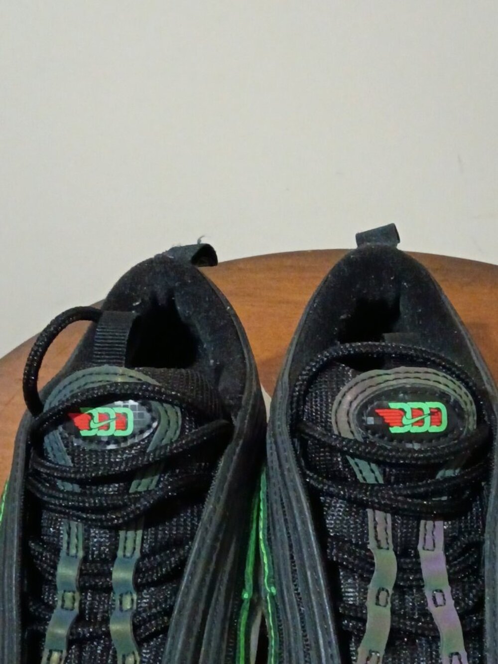 Nike Air Max 97 'City Pride Dallas Home' Black Green Sneaker CI4427-001 Size 4Y - Picture 6 of 14